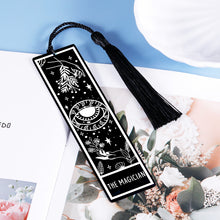 Load image into Gallery viewer, Bookmarks for Women Tarot Bookmark with Tassels for Book Lovers Best Friends Daughter Christmas Birthday Gifts for Bookish Kids Teenage Girls Mom Female Stocking Stuffers Book Club Gift Bookmarker