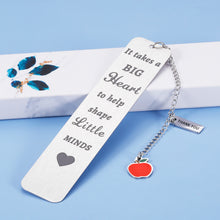 Load image into Gallery viewer, Teacher Appreciation Gifts for Women Men Bookmark with Chain 2022 Graduation Gifts for Teacher Birthday Christmas Valentine Day Present Back to School End of Year from Student