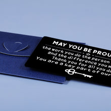 Load image into Gallery viewer, Employee Appreciation Gift Coworkers Boss Colleagues Wallet Insert Card Gifts Leaving Going Away Farewell Goodbye Retirement Thank You Gifts Work Office Staff Holiday Christmas Gifts Women Men