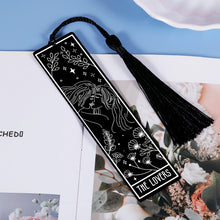 Load image into Gallery viewer, Tarot Bookmark Book Lovers Birthday Gifts for Women Men Bookmarks with Tassels for Friend Bookish Daughter Female Christmas Gifts for Kids Teenage Girls Her Stocking Stuffers Book Club Gift Bookmarker