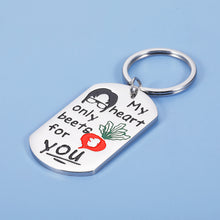 Load image into Gallery viewer, Valentines Day Gifts for Him Her The Office Merchandise for Women Men Funny Keychain to Boyfriend Husband Wife Girlfriend for Anniversary Birthday Valentine My Heart Only Beets for You Couple Gifts