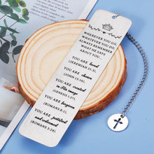 Load image into Gallery viewer, Inspirational Christian Bookmark Gifts for Women Bible Verse Bookmark for Girls Daughter Book Lovers Birthday Christmas Bookmarks Gift for Friend Female Bookworm Religious Church Bulk Gift
