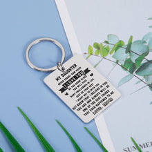 Load image into Gallery viewer, to My Daughter Keychain Gift from Mom Inspirational Gifts for Teen Girl Women Birthday Valentines Day Mother's Day Graduation Gift to Daughter from Mother in Law Step Daughter Wedding Christmas Gifts