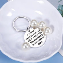 Load image into Gallery viewer, Funny Coworker Gift Keychain for Women Men Office Going Away Leaving Farewell Good Bye Gifts for Colleagues Boss Friends Retirement Promotion Thank You Appreciation Gifts for Him Her Labor Day