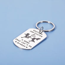Load image into Gallery viewer, Brother Gifts from Sister Funny Sister and Brother Keychain Birthday Christmas Gift for Sister from Brother Big Sister Little Sister Gifts Valentine's Day Present Big Brother Little Brother in Law