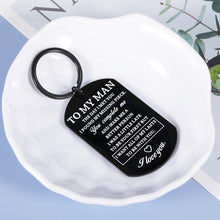 Load image into Gallery viewer, I Love You Gifts for Him Anniversary Birthday Valentines Day Christmas Keychain Gifts for Husband Boyfriend Fiance Him Men from Wife Girlfriend Engagement Wedding Present for Groom Couple