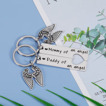 Load image into Gallery viewer, Loss of Baby Memorial Keychain Sympathy Gifts for Infant Child Loss Miscarriage Mommy Daddy of an Angel Keepsake Bereavement Stillborn Pregnancy Loss Gifts Remembrance Key Chain Jewelry
