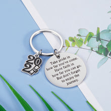 Load image into Gallery viewer, Inspirational Birthday Graduation Gifts Class 2021 Senior Students Keychain for Him Her Masters Nurse Students from College Medical High School Women Men Christmas Gifts to Daughter Son from Dad Mom