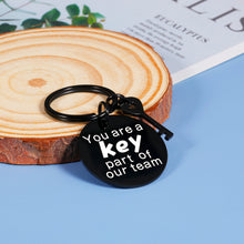 Load image into Gallery viewer, Gifts for Coworkers Employee Appreciation Christmas Keychain Office Gifts for Colleague Team Player Leaving Going Away Thank you Farewell Goodbye Retirement Gifts for Coworker Friends Holiday Boss Day