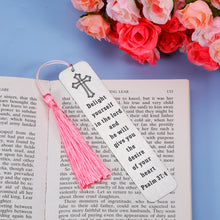 Load image into Gallery viewer, Baptism Gifts for Women Men Bible Verse Bookmark Inspirational Christian Gifts for Goddaughter Godson Godchild Adult First Communion Christening Catholic Gifts Religious Gifts for Friends Sister