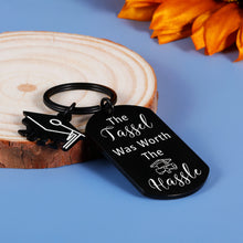 Load image into Gallery viewer, 2021 Graduation Gifts for Her Him Graduation Keychain for Women Girl Best Friend Nurse College High School Grads The Tassel Was Worth The Hassle Inspirational Gifts Key Ring to Son Daughter