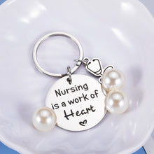Load image into Gallery viewer, Nurse Appreciation Gifts Inspirational Keychain Gifts for RN Nurses Practitioner Pendant Thank You Charm for Nursing School Student Graduation Birthday Christmas Nurse’s Day Gift Male