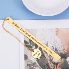 Load image into Gallery viewer, Boss Day Gift for Women Men Boss Bookmark for Leader Manager Mentor Tutor Leaving Job Farewell Going Away Office Anniversary Retirement Birthday Christmas New Years Thank You Gift for Him Her