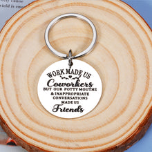 Load image into Gallery viewer, Coworker Gifts for Women Men Boss Coworkers Christmas Funny Keychain for Workmates Leaving Going Away Birthday Office Party Appreciation Gift Farewell Retirement Presents for Colleague Him Her