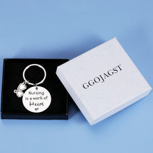 Load image into Gallery viewer, Nurse Appreciation Gifts Inspirational Keychain Gifts for RN Nurses Practitioner Pendant Thank You Charm for Nursing School Student Graduation Birthday Christmas Nurse’s Day Gift Male