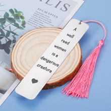 Load image into Gallery viewer, Bookmarks for Best Friend Book Lovers Women Birthday Valentine's Day Gifts for Daughter Sister Teen Girls Her Mom Female Inspirational Bookmarks with Quotes Tassels for Reading Lovers Bookworm