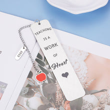 Load image into Gallery viewer, Teacher Appreciation Gifts for Women, Bookmarks for Teachers with Chain Thank You Gifts from Students Best Teacher Gifts 2022 Graduation Gifts Appreciation for Her