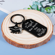 Load image into Gallery viewer, 2021 Graduation Gifts for Her Him Graduation Keychain for Women Girl Best Friend Nurse College High School Grads The Tassel Was Worth The Hassle Inspirational Gifts Key Ring to Son Daughter