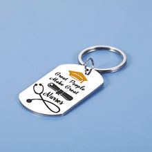 Load image into Gallery viewer, Inspirational Nurse Gift for Women 2022 Nurse Graduation Keychain Gifts for RN Nurses Practitioner Pendant Thank You Charm for Nursing School Student Birthday Christmas Nurse’s Day Gift Male