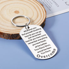Load image into Gallery viewer, Recovery Gifts for Women Men After Surgery Addiction Inspirational Keychain Gifts for Cancer Survivor Warrior Fighter Sympathy Gift Stay Strong Gift Sobriety Gift for alcoholics AA Gift Stress Relief