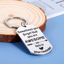 Load image into Gallery viewer, Inspirational Birthday Christmas Gifts for Women Men Funny Keychain for Friend BFF Teens Student Thank You Gifts for Coworker Boss Teacher Graduation Gift for Son Daughter from Mom Dad Thanksgiving