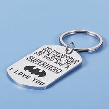 Load image into Gallery viewer, Dad Birthday Keychain Gifts from Son Daughter Fathers Day Christmas Valentine Gift for Daddy Stepdad New Dad to be Husband from Kids Stepdaughter Wife Father of The Bride Wedding Gifts Men Him