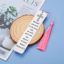 Load image into Gallery viewer, Baptism Gifts for Women Men Bible Verse Bookmark Inspirational Christian Gifts for Goddaughter Godson Godchild Adult First Communion Christening Catholic Gifts Religious Gifts for Friends Sister