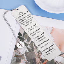 Load image into Gallery viewer, Inspirational Christian Bookmark Gifts for Women Bible Verse Bookmark for Girls Daughter Book Lovers Birthday Christmas Bookmarks Gift for Friend Female Bookworm Religious Church Bulk Gift