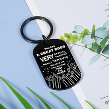 Load image into Gallery viewer, Funny Boss Gifts for Men Women Boss Day Trump Keychain Gifts for Leaders Supervisor Manager Director Men Him Boss Lady Christmas Birthday Going Away Thank You Retirement Office Gifts for Boss