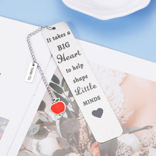 Load image into Gallery viewer, Teacher Appreciation Gifts for Women Men Bookmark with Chain 2022 Graduation Gifts for Teacher Birthday Christmas Valentine Day Present Back to School End of Year from Student