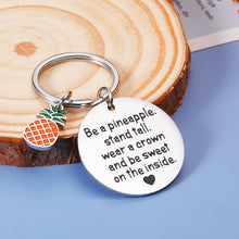 Load image into Gallery viewer, Inspirational Birthday Gifts Pineapple Keychain Gifts for Teen Girls Women Valentine Day Gifts for Her Best Friends BFF Christmas Motivational Gifts for Daughter Sister Come of Age Friendship Present