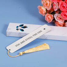 Load image into Gallery viewer, 11 Year Anniversary Bookmark Gifts for Her Him Steel Anniversary Gifts for Husband Wife Men Couple Funny 11th Anniversary Gifts from Wifey Hubby Boyfriend Girlfriend Birthday Christmas Gifts