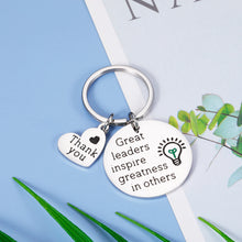 Load image into Gallery viewer, Boss Keychain Gifts for Women Men Lady Boss Leaders PM Thank You Gifts for Supervisor Mentor Manager Christmas Birthday Boss Day Valentine Retirement Leaving Gifts Office Keychain for Him Her Coworker