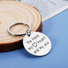 Load image into Gallery viewer, Funny Keychain Gifts for Men Valentines Day Gifts for Him Her Husband Boyfriend Couples Gifts for Anniversary Birthday Wedding Gift for Groom Fiance You Have My Heart Present Him Her Girlfriend Wife