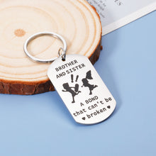 Load image into Gallery viewer, Brother Gifts from Sister Funny Sister and Brother Keychain Birthday Christmas Gift for Sister from Brother Big Sister Little Sister Gifts Valentine's Day Present Big Brother Little Brother in Law