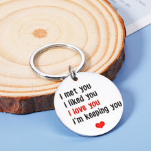 Load image into Gallery viewer, Valentines Day Gifts for Him Her Keychain for Boyfriend Husband from Wife Girlfriend Birthday Anniversary I Love You Gifts Wedding Engagement Gifts for Groom Bride Fiance Fiancee Men Women