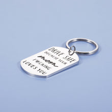 Load image into Gallery viewer, Funny Birthday Gift for Son Daughter from Mom Drive Safe Keychain Gift for New Driver Valentines Day Christmas Gifts for Boy Girl Stocking Stuffers for kids Men Women Graduation Gag Gifts for Him Her
