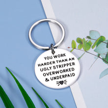 Load image into Gallery viewer, Funny Coworker Gift Keychain for Women Men Office Going Away Leaving Farewell Good Bye Gifts for Colleagues Boss Friends Retirement Promotion Thank You Appreciation Gifts for Him Her Labor Day