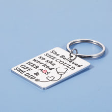 Load image into Gallery viewer, Nurse Keychain Gifts for RN Nurses Practitioner Nursing School Student Pendant Appreciation Graduation Birthday Christmas Nurse's Day Gifts Women She Believed She Could Key Ring Inspirational