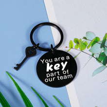 Load image into Gallery viewer, Gifts for Coworkers Employee Appreciation Christmas Keychain Office Gifts for Colleague Team Player Leaving Going Away Thank you Farewell Goodbye Retirement Gifts for Coworker Friends Holiday Boss Day