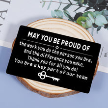 Load image into Gallery viewer, Employee Appreciation Gift Coworkers Boss Colleagues Wallet Insert Card Gifts Leaving Going Away Farewell Goodbye Retirement Thank You Gifts Work Office Staff Holiday Christmas Gifts Women Men