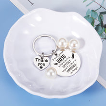 Load image into Gallery viewer, Boss Gift for Women Men Thank You Birthday Christmas Keychain for Supervisor Leader Mentor Retirement Gift Leaving Gift from Coworker Colleague a Truly Great Boss is Hard to Find