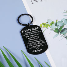 Load image into Gallery viewer, I Love You Gifts for Him Anniversary Birthday Valentines Day Christmas Keychain Gifts for Husband Boyfriend Fiance Him Men from Wife Girlfriend Engagement Wedding Present for Groom Couple…