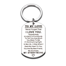 Load image into Gallery viewer, Keychain Gifts for Girlfriend Boyfriend for Her Him Cute Anniversay Gifts for Husband from Wife Christams Birthday Valentines Day Keychain for Women Men Best Friend I Love You Wedding