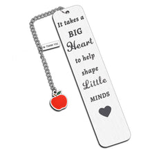 Load image into Gallery viewer, Teacher Appreciation Gifts for Women Men Bookmark with Chain 2022 Graduation Gifts for Teacher Birthday Christmas Valentine Day Present Back to School End of Year from Student