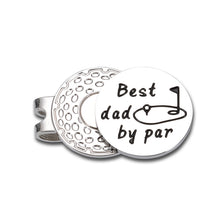 Load image into Gallery viewer, Golf Ball Markers Fathers Day Dad Gifts from Daughter Father Gifts Golf Ball Markers with Hat Clips Value Sets for Men Women Golfer, Removable Attaches Easily to Golf Cap Premium Gifts Silver