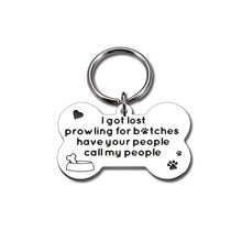 Load image into Gallery viewer, Funny Pet Dog Tag for Cats Dogs Puppys Kitty ID Tag Personalized Birthday Christmas Gifts for Dog Lovers Owner Women Stainless Steel Pet Tag Collar Tag