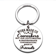 Load image into Gallery viewer, Coworker Gifts for Women Men Boss Coworkers Christmas Funny Keychain for Workmates Leaving Going Away Birthday Office Party Appreciation Gift Farewell Retirement Presents for Colleague Him Her