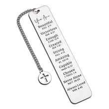 Load image into Gallery viewer, Inspirational Religious Bookmarks for Women, Christian Bible Verse Bookmark for Girls Daughter Book Lovers Birthday Christmas Bookmarks Gift for Friend Female Bookworm Church Bulk Gift