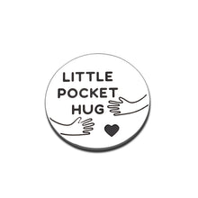 Load image into Gallery viewer, Pocket Hug Token Keepsake for Friend Missing You Gift for Him her Long Distance Relationship Isolation Lockdown Quarantine Gift Social Distancing Double-Sided Back to School Gift for Boy Girl